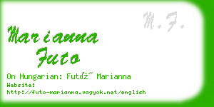 marianna futo business card